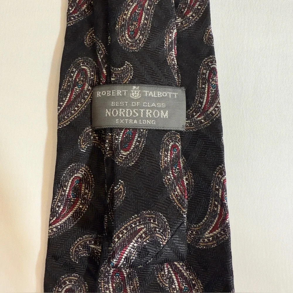 Robert Talbott Best Of Class Men's Silk‎ Paisley Tie Extra Long Tie